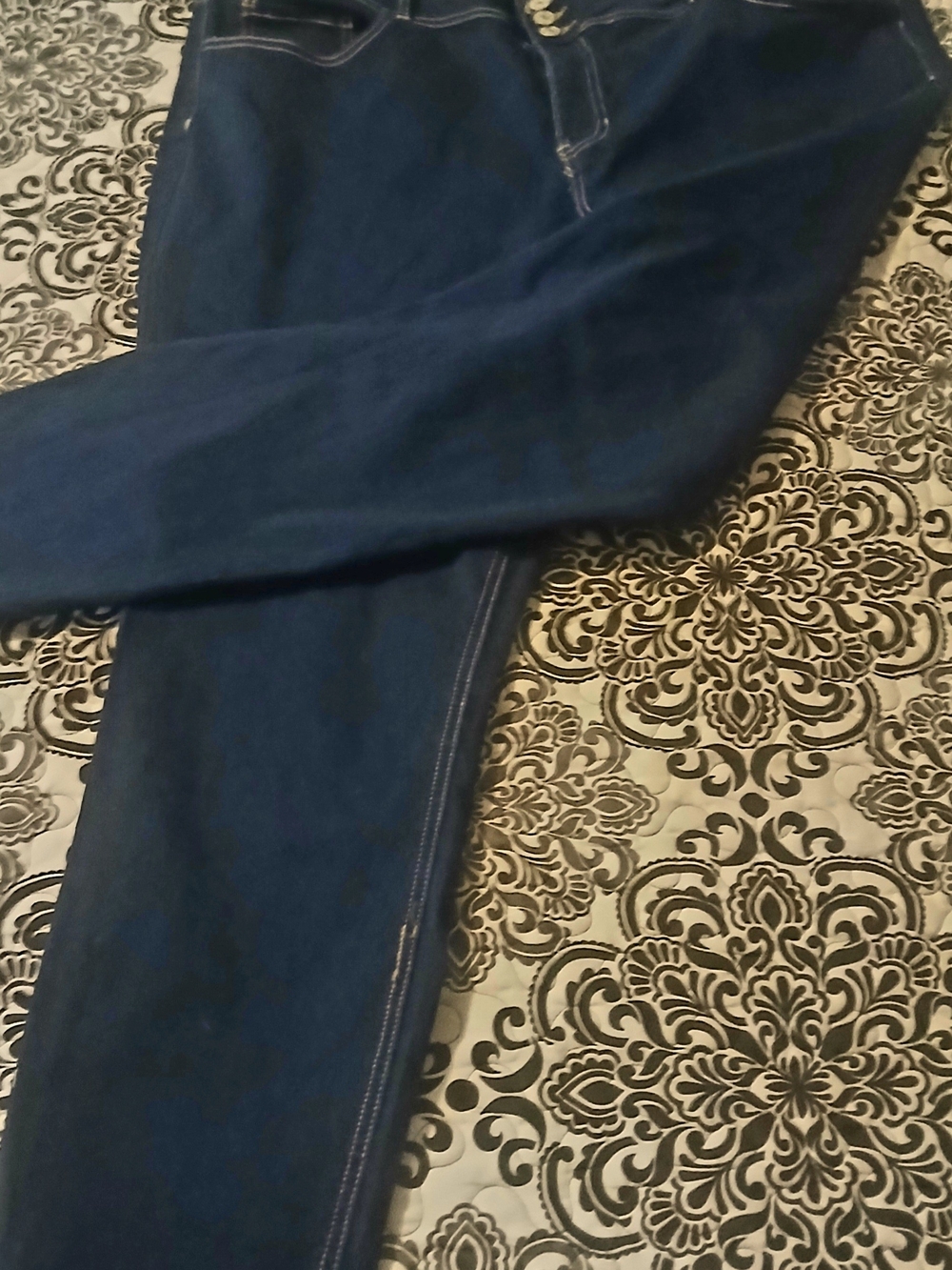 Women's Dark Blue High-Rise Jeans